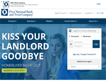 Tablet Screenshot of bankatfirstnational.com